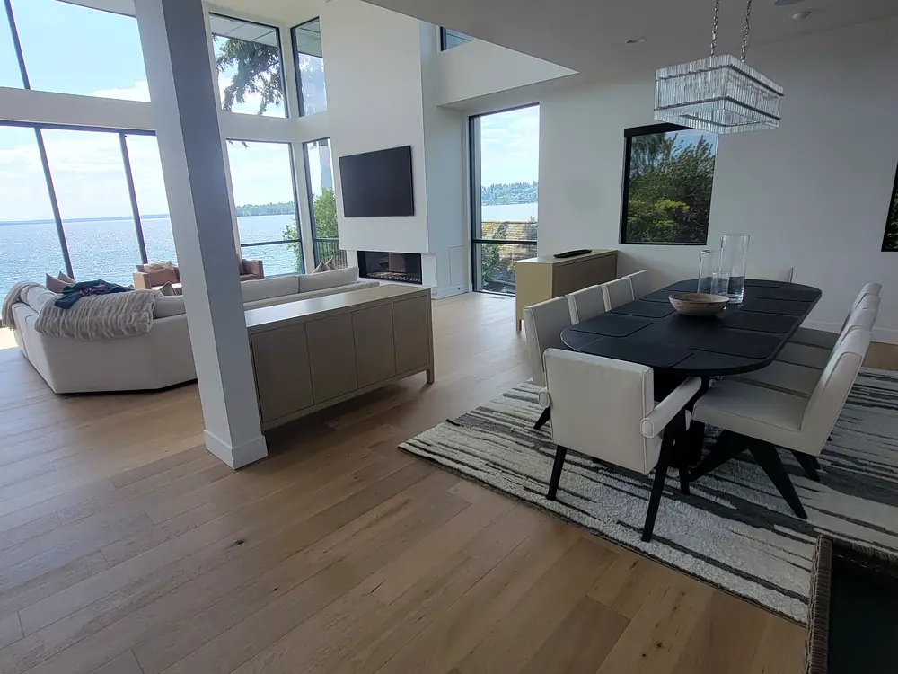 Living room, waterfront home, Kirkland