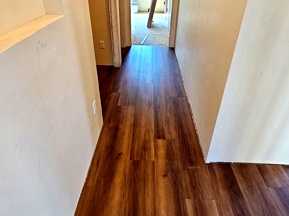 Solid core LVP down the hallway, Orondo