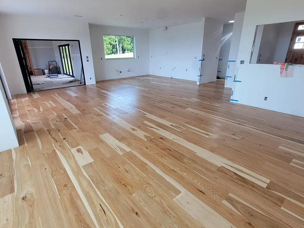 Hickory, sanded and finished, Whidbey Island