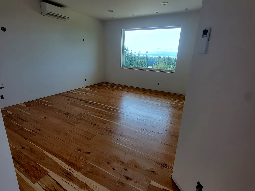 Hickory through a back room, Whidbey Island