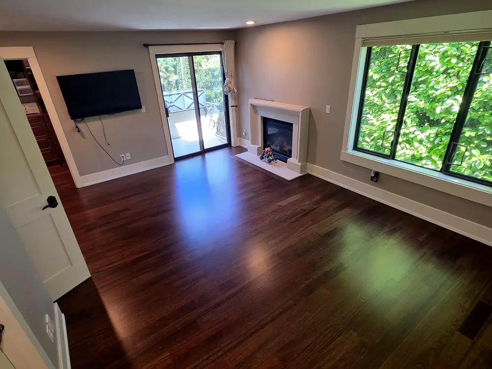 Living room refinished, Mercer Island