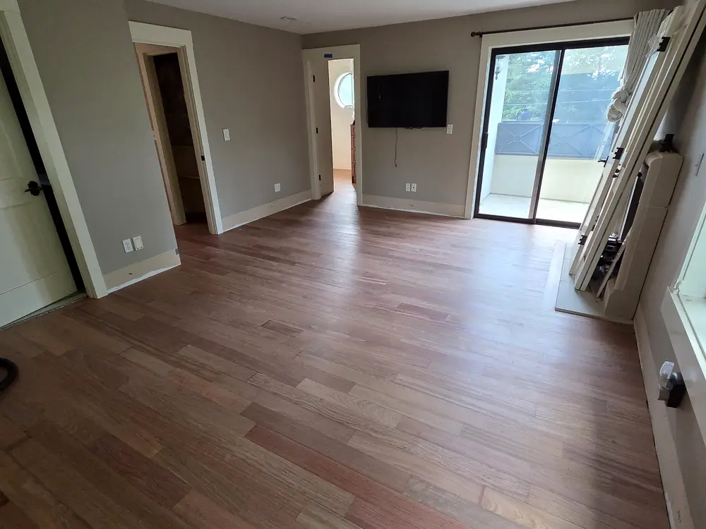 Brazilian cherry, sanded and refinished, Mercer Island