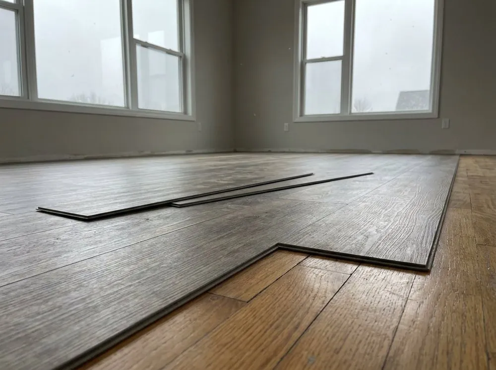 Over existing hardwood