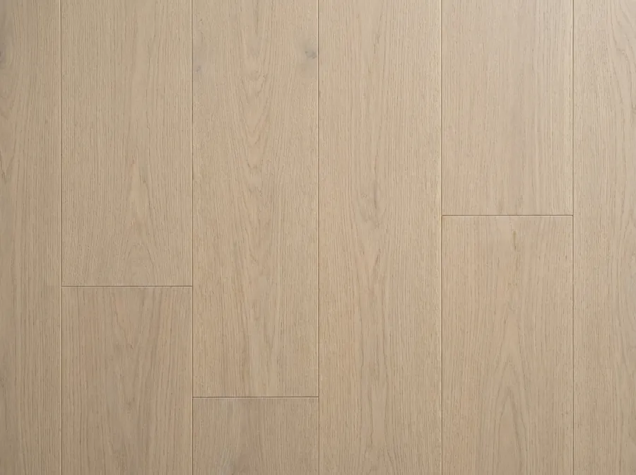 Wide plank engineered oak flooring